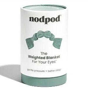 NODPOD WEIGHTED BLANKET FOR YOUR EYES SLEEP MASK NIGHT SAGE GREEN ONE SIZE
